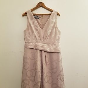 Champagne V-Neck Anne Klein Dress